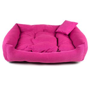 Vsepropejska Lux nadýchaný pelech pro psa Barva: Růžová, Rozměr (cm): 110 x 90