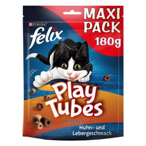 FELIX Play Tubes pamlsky pro kočky s kuřecím masem a játry 180 g